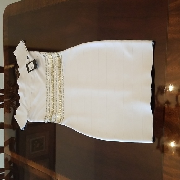 Brand new with tickets on Marciano bodycon - Fire and ice bandage dress - Picture 2 of 8